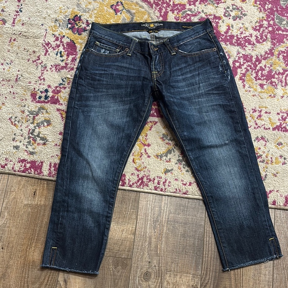 Lucky Brand Blue Ankle Cropped Jeans